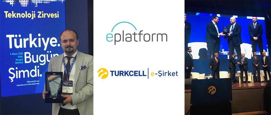 Turkcell Teknoloji Zirvesi 2018'de "e-Şirket" ile "Değer Katan İş Ortağı" Ödülümüzü alarak başarımızı taçlandırdık!